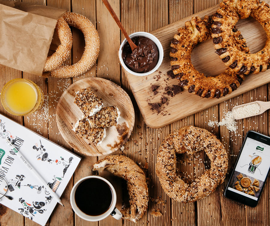 Κουλούρια koulouri bread rings bread sticks Ioniki food service